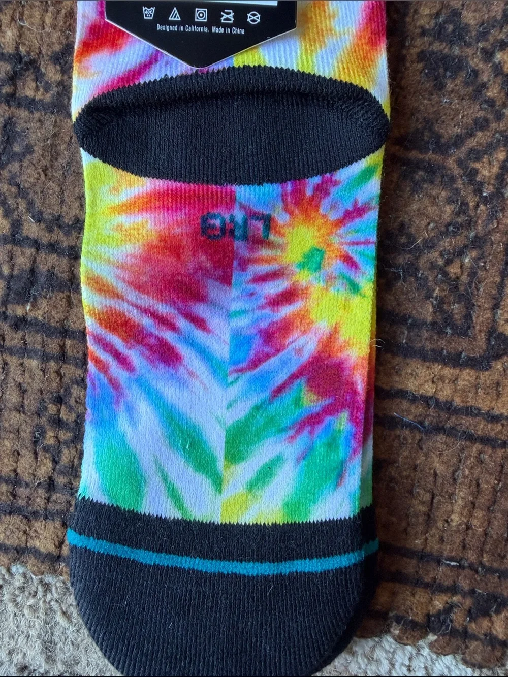 Stance Kid’s WADE COLLECTION Tie-Dye Crew Socks — Yellow, Blue, Pink, Green